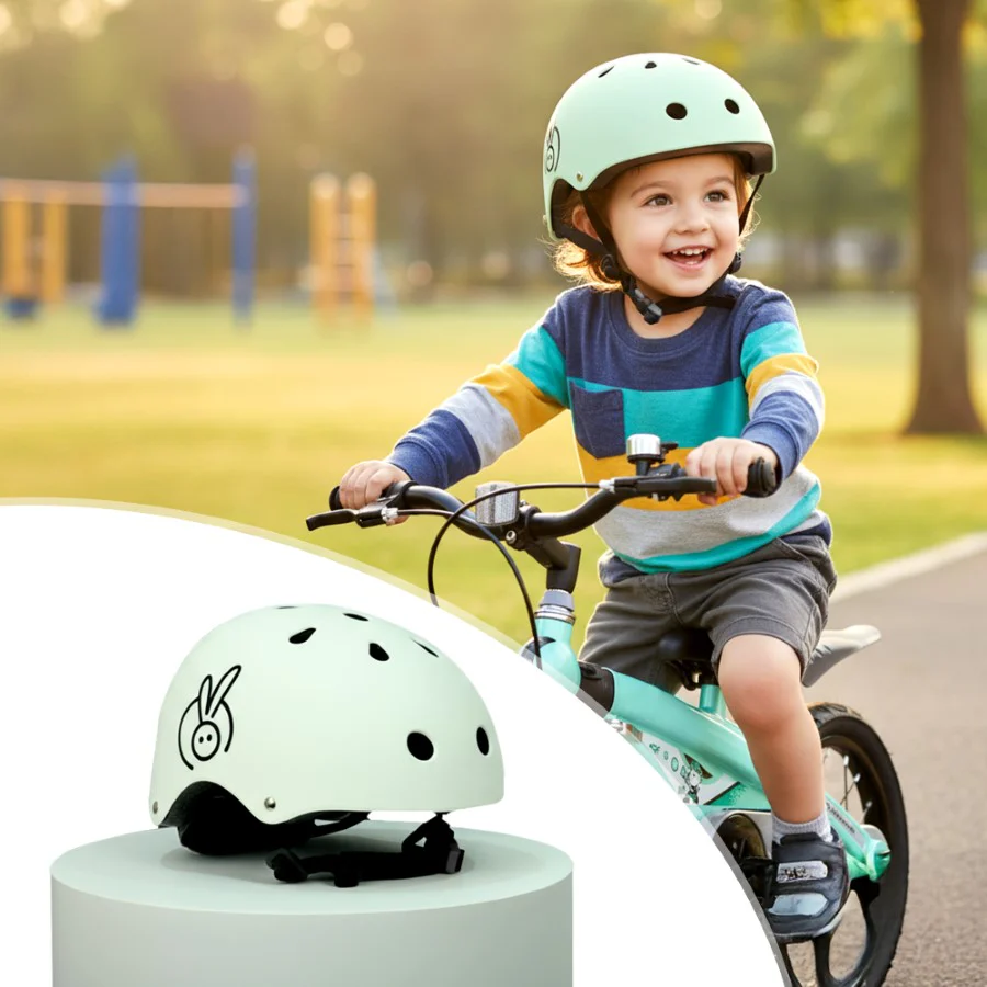 Safe Play Best Kids Safety Helmet - Trusted EN1078 Certified Helmet for Kids with Shock-Absorbing EPS Foam 5-13 Years